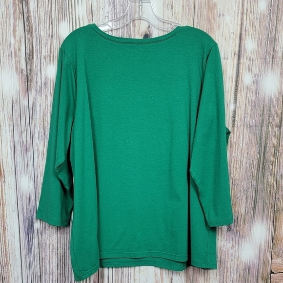 Bob Mackie Embroidered Song Bird V-neck Knit Top - Picture 5 of 11